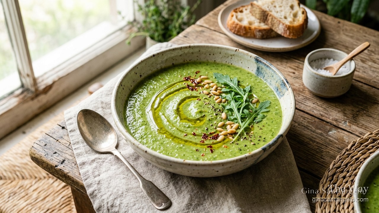 Broccoli and Arugula Soup