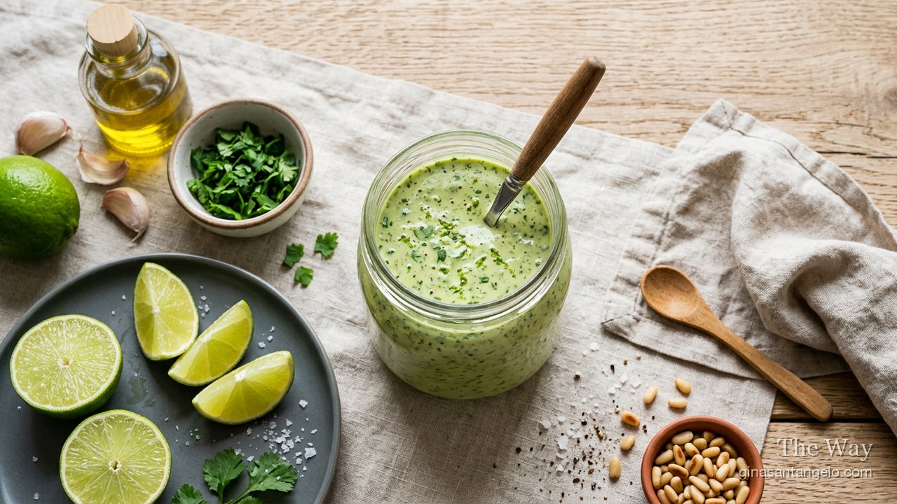 Creamy cilantro lime dressing