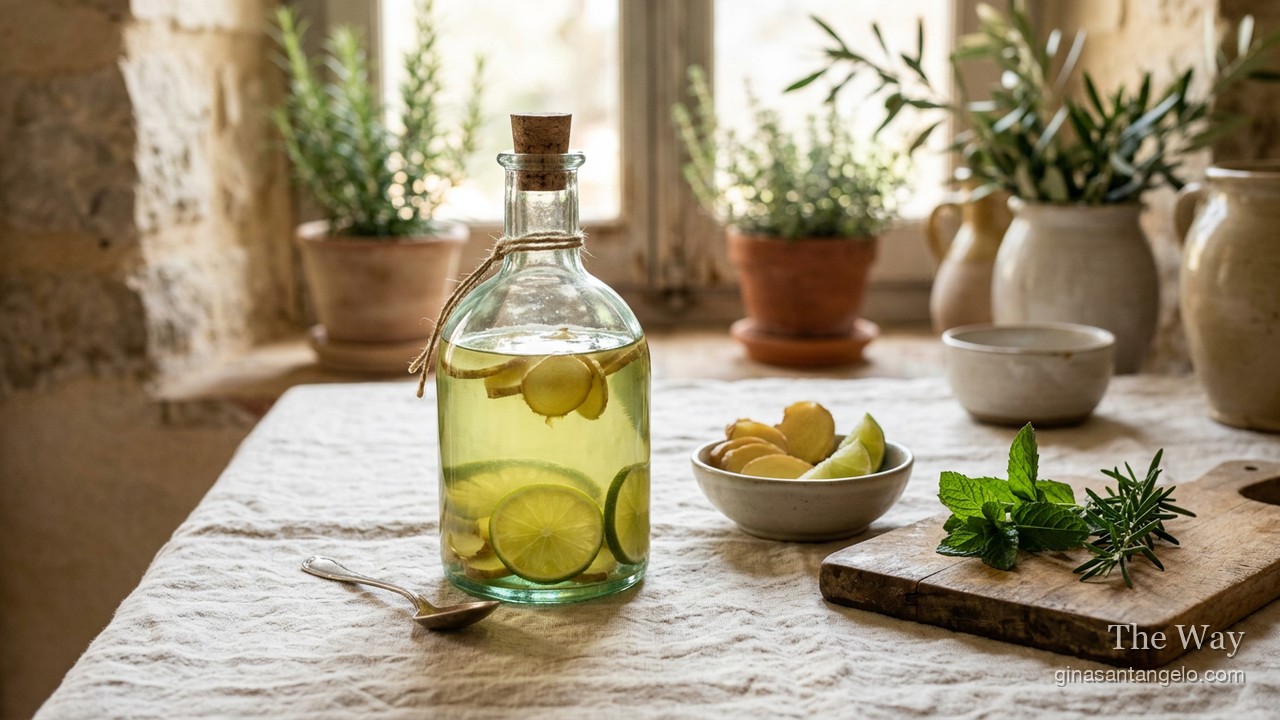Ginger Lime Vinegar