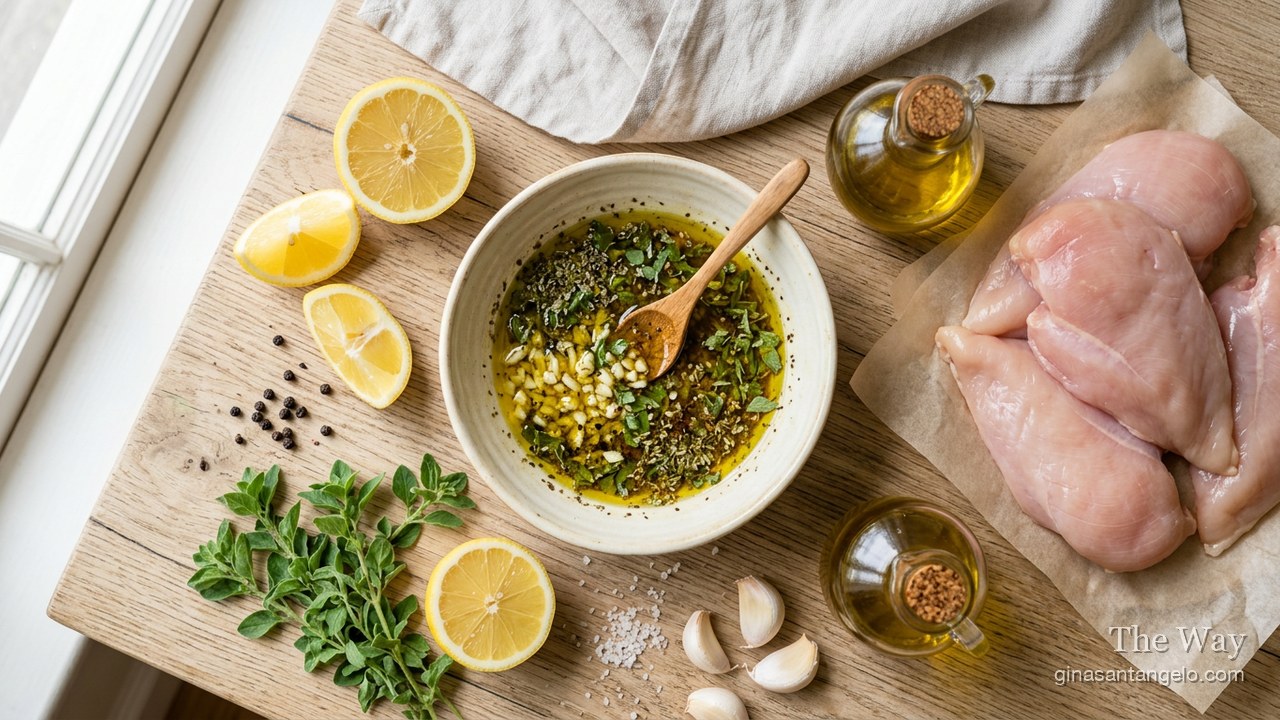 Greek chicken marinade ingredients