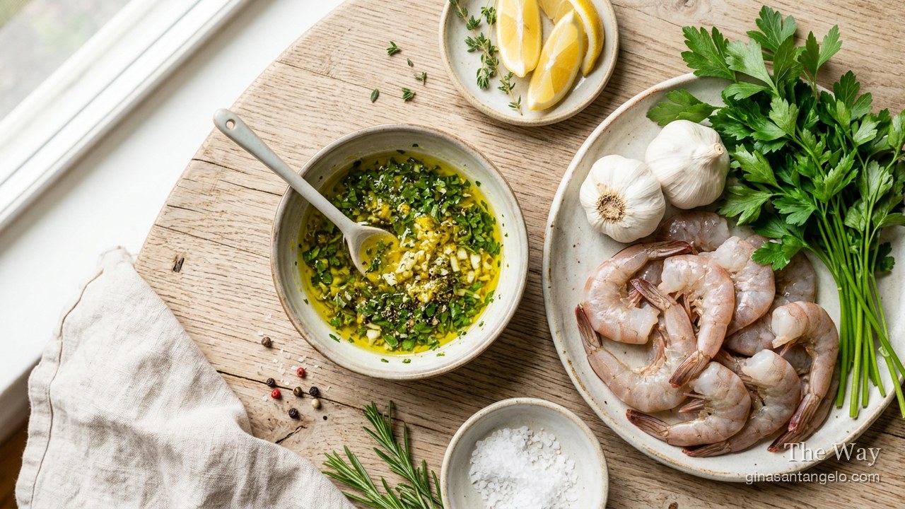 Lemon herb shrimp marinade