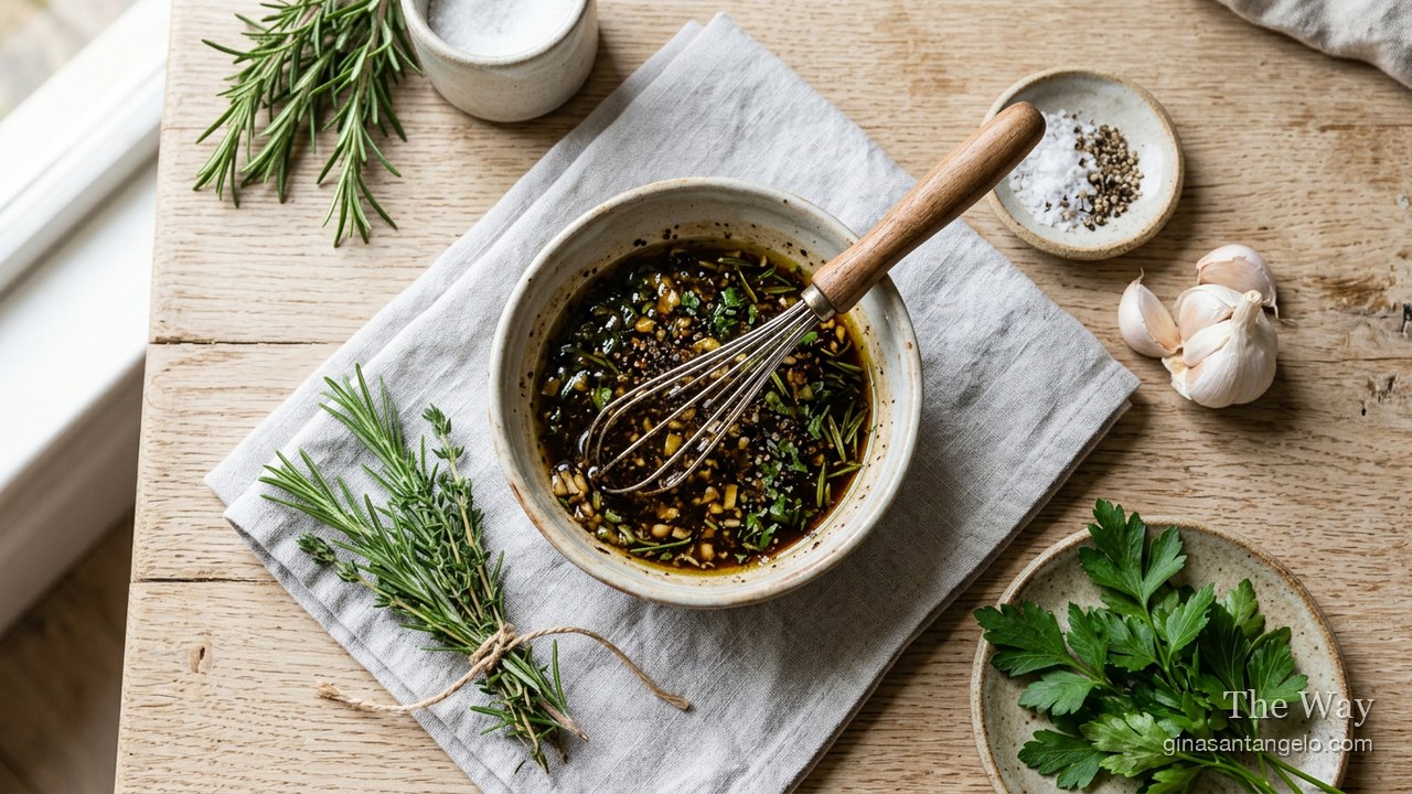 Herb and garlic steak marinade