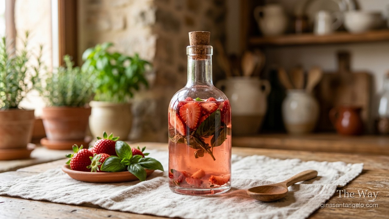 Strawberry Basil Vinegar