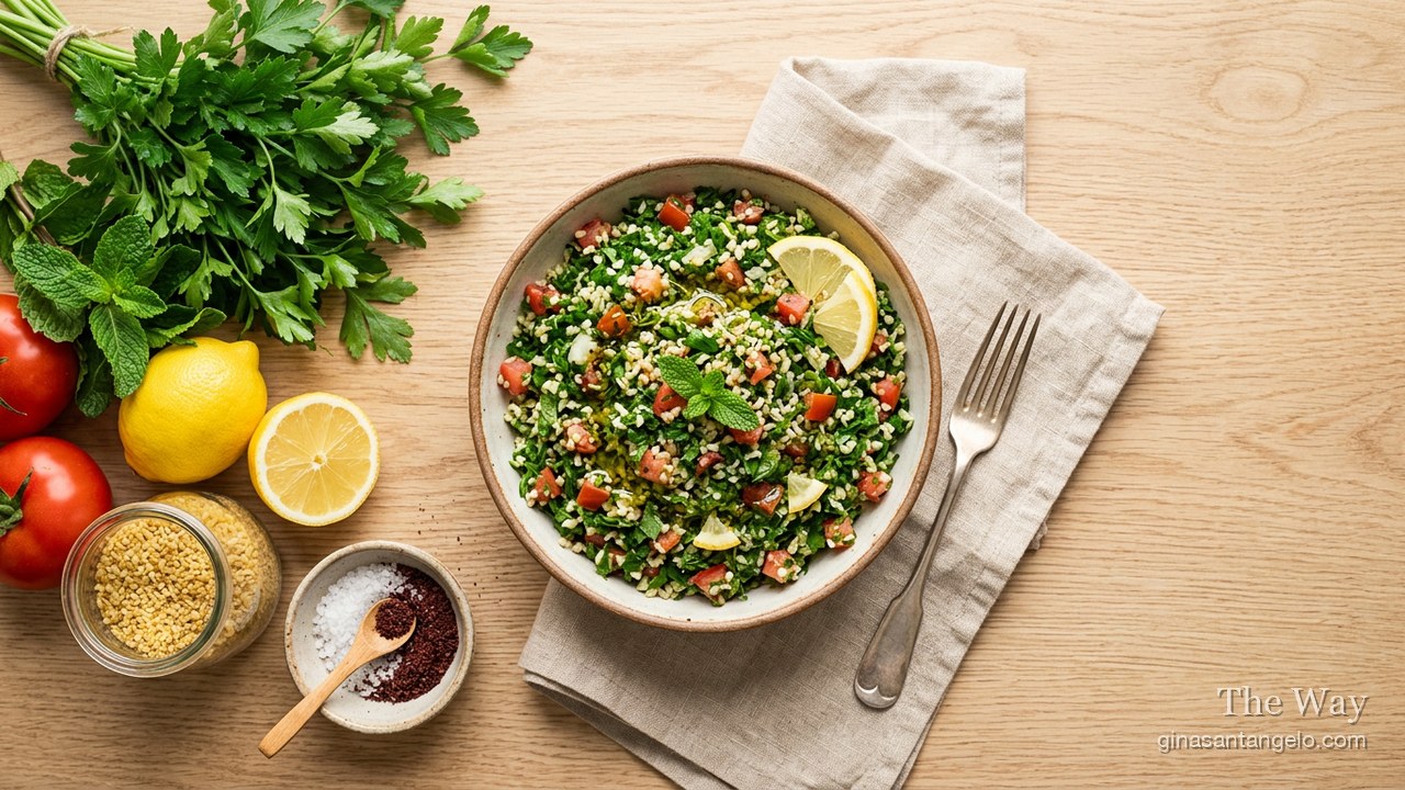 Fresh tabbouleh salad