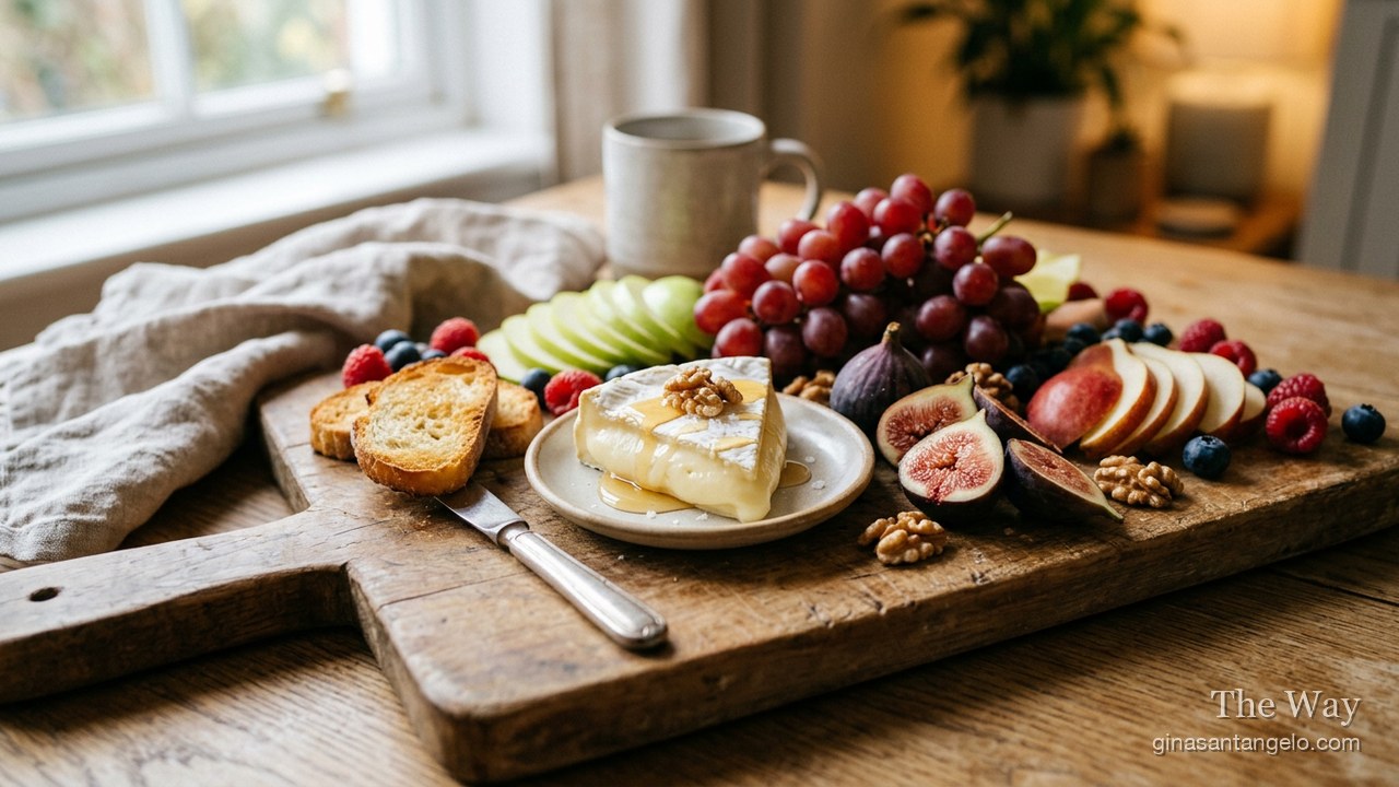 Warm Brie with Honey, Figs & Walnuts