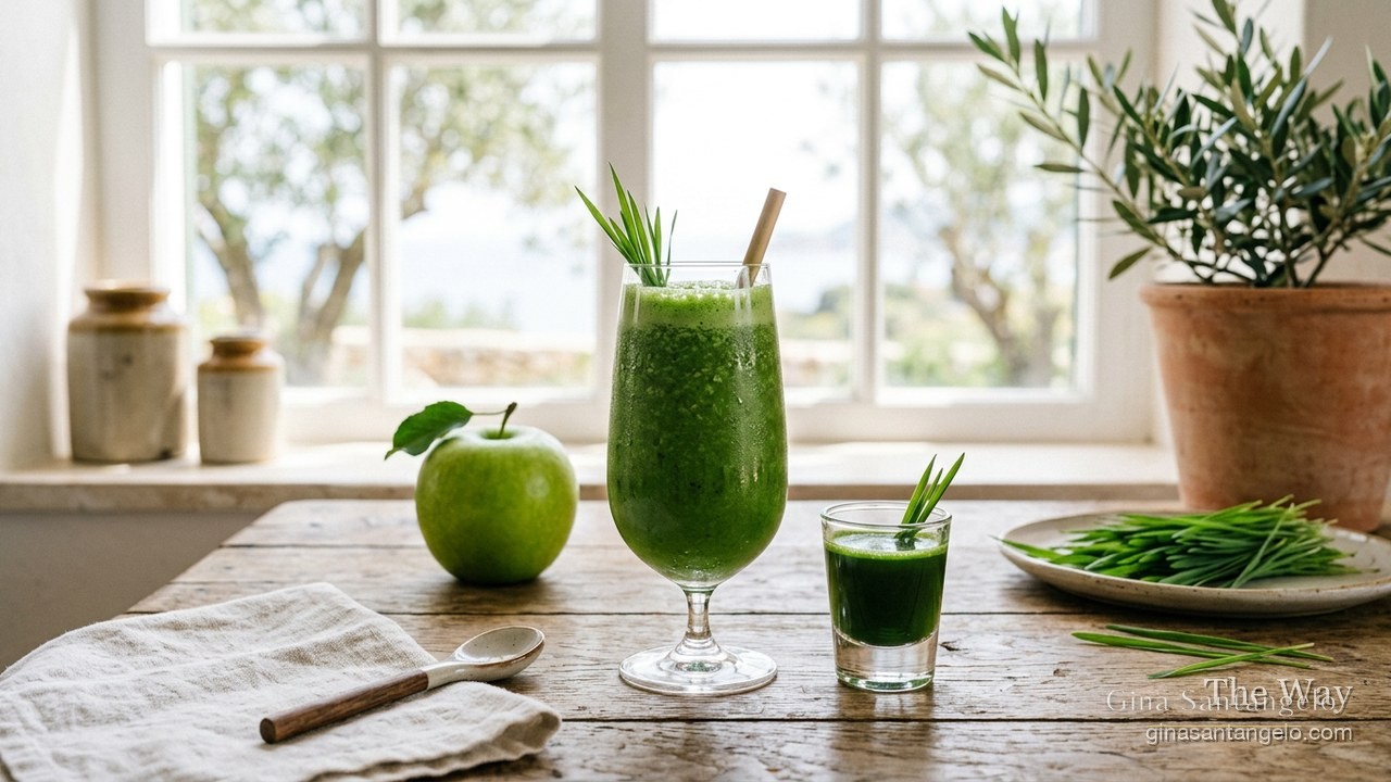 Heavenly Wheatgrass Green Smoothie